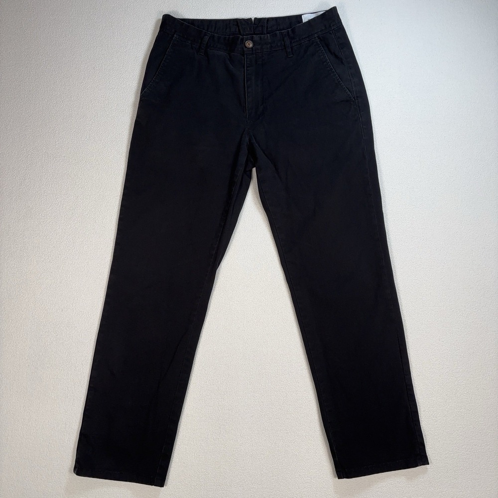 Mott & Bow Everyday Comfort Pants Men's 31x27 Black Slim Chino Stretch Tapered